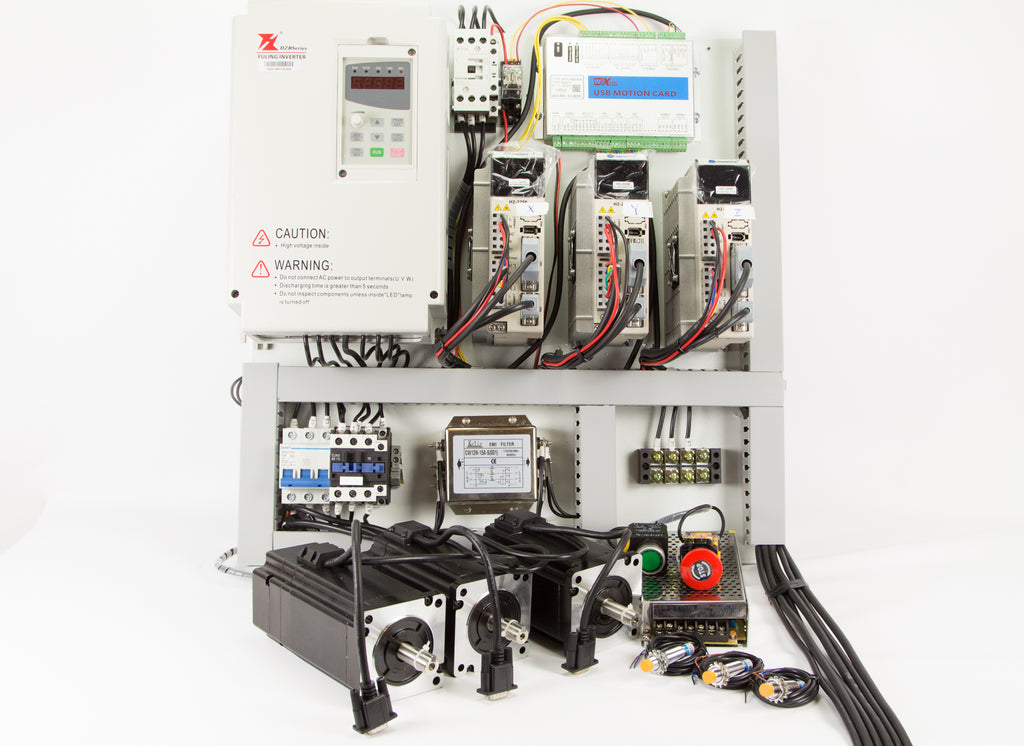 Mach 3 CNC Cabinet ( With Motors )