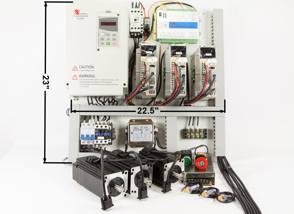 Mach 3 CNC Cabinet ( With Motors )